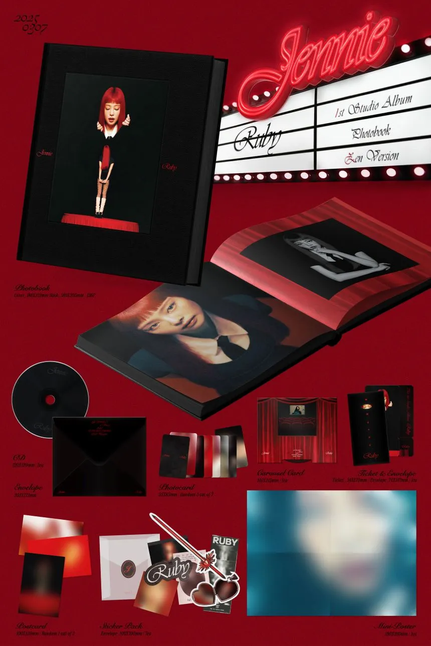 BLACKPINK - JENNIE - The 1st Studio Album - Ruby (Photobook)