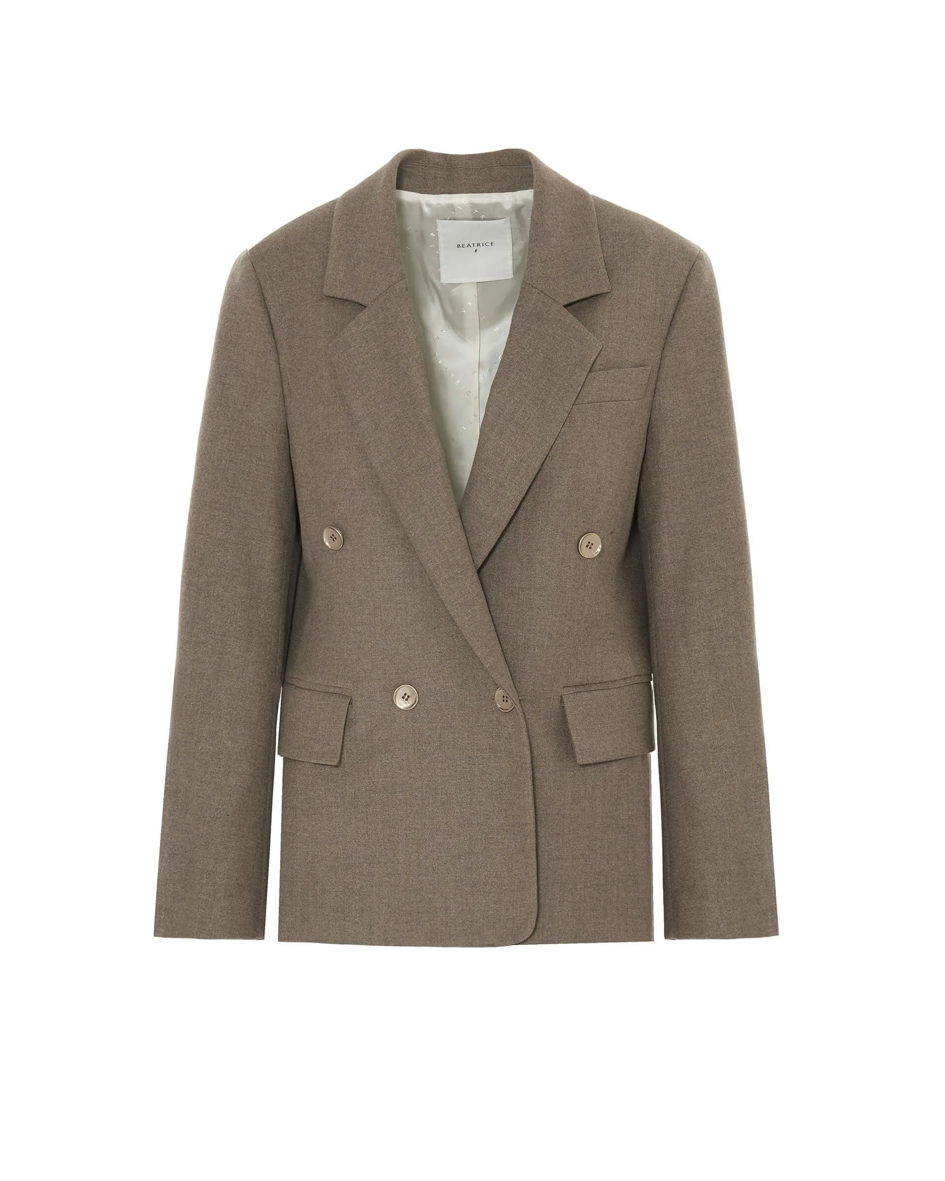 double breasted wool jacket