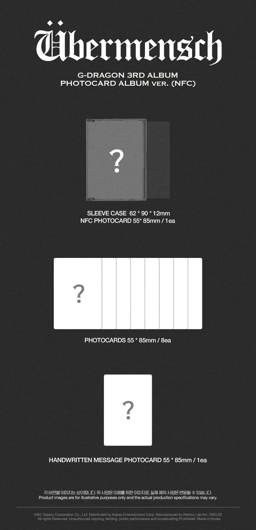G-DRAGON - 3rd Album 'bermensch' (PHOTOCARD ALBUM Version)