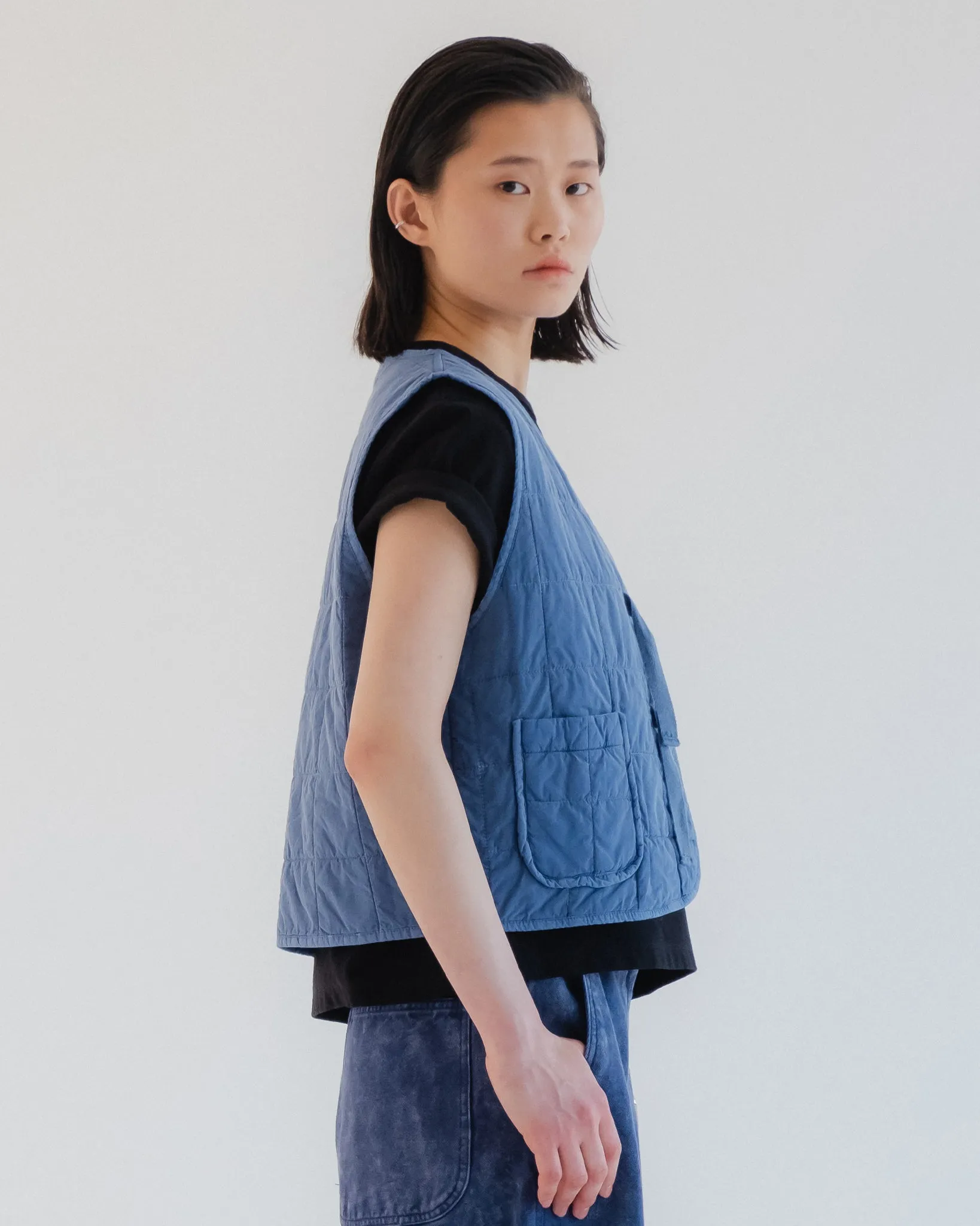G.o.D Life Vest Cotton Quilt Infinity Blue