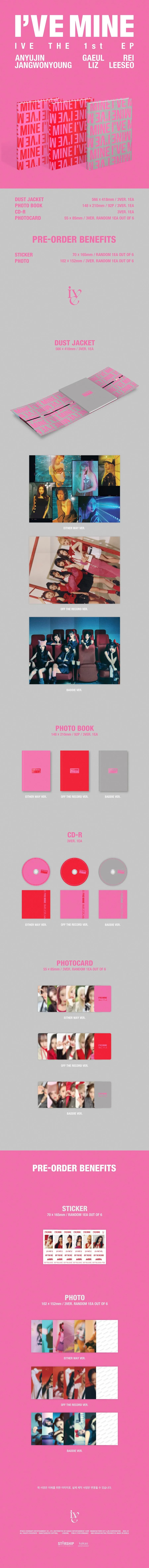 IVE - 1st Mini-Album 'I'VE MINE'