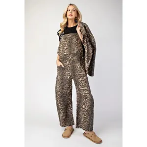 Leopard Print Overalls