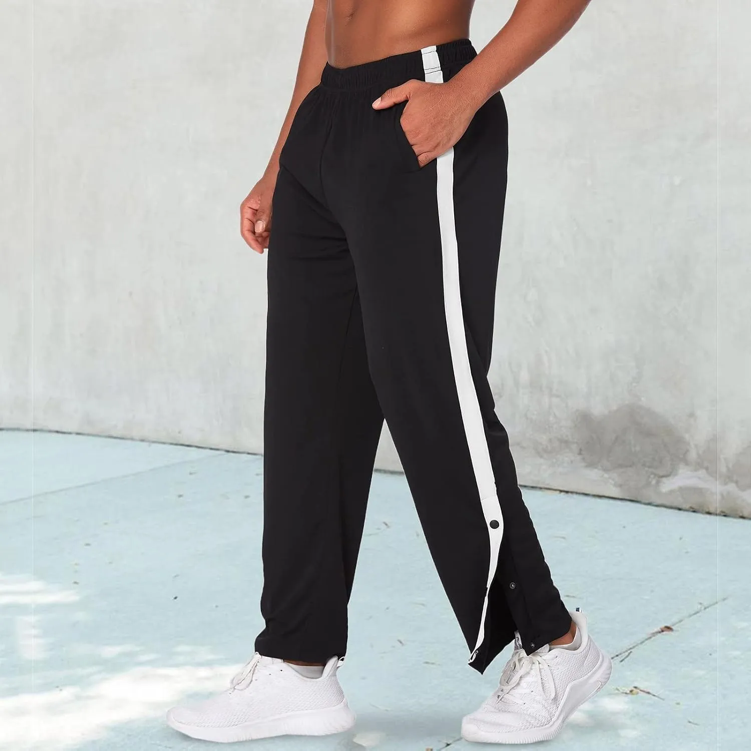 Mens Workout Cargo Sweatpants for Running Jogging Sweatpants for Men Slim Fit Lace Up Pockets Sweatpants Cotton Linen