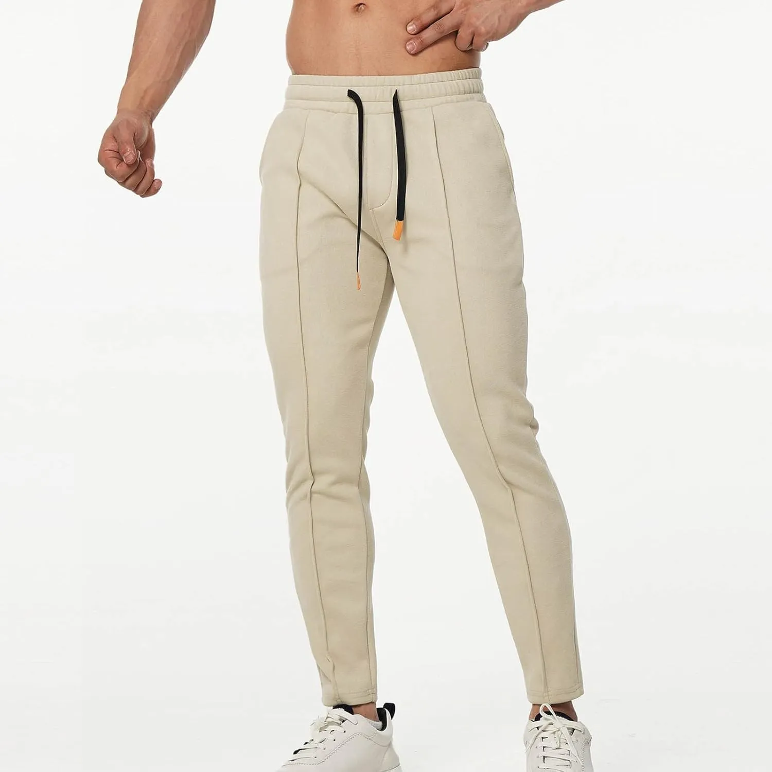 Mens Workout Cargo Sweatpants Sports Pants Mens Workout Pants Men's Elastic Waist Drawstring Jogger Hiking Streetwear