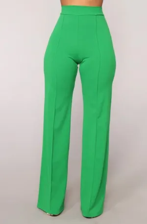 MIMI HIGH WAISTED PANT- Kelly Green
