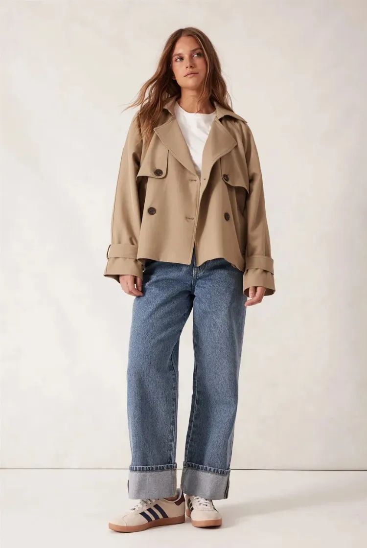 Short Trench Coat | Summer Taupe