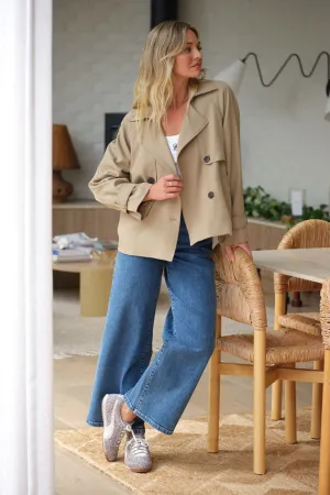 Short Trench Coat | Summer Taupe