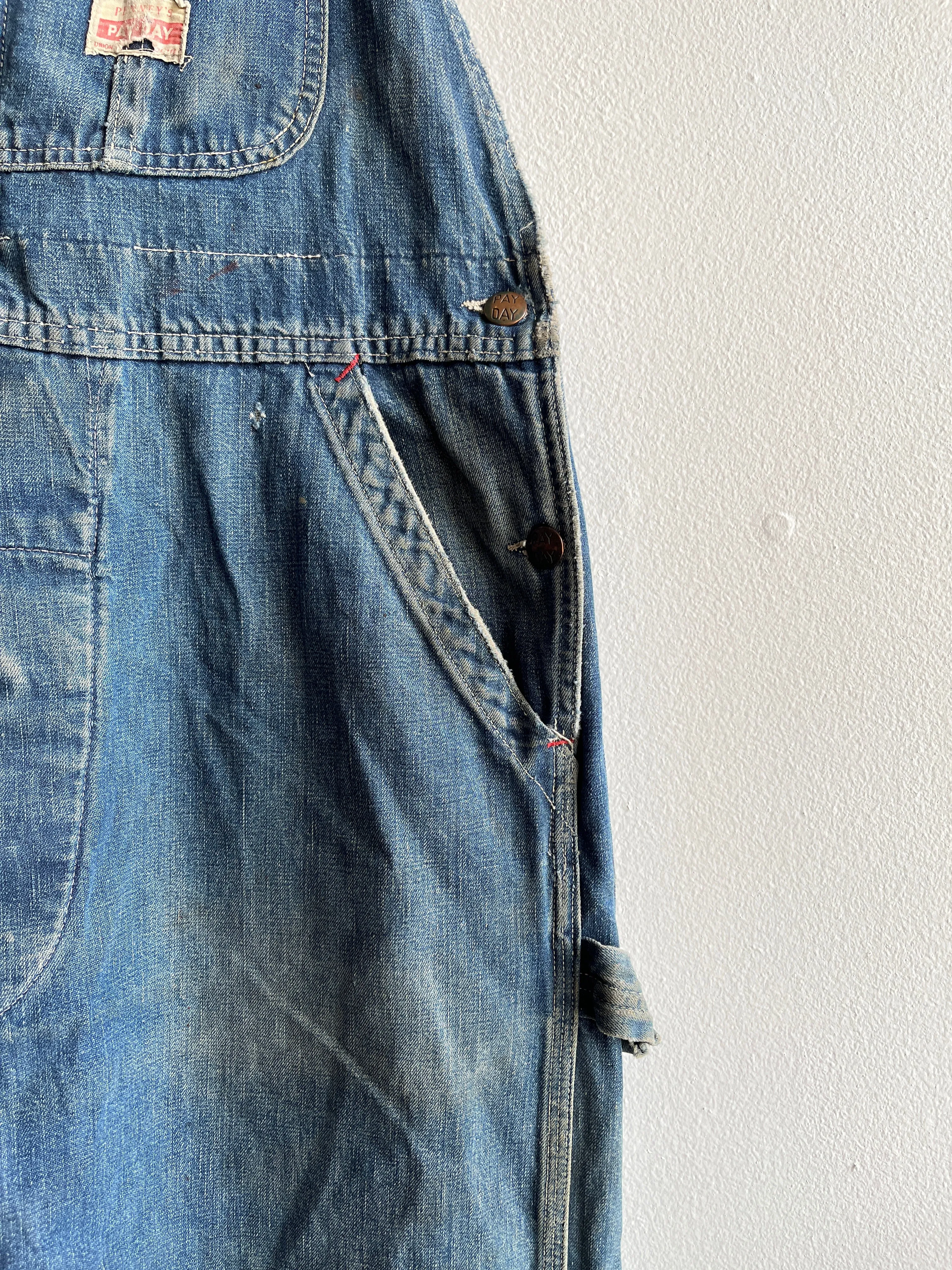 Vintage 1950s Pay Day Denim Overalls
