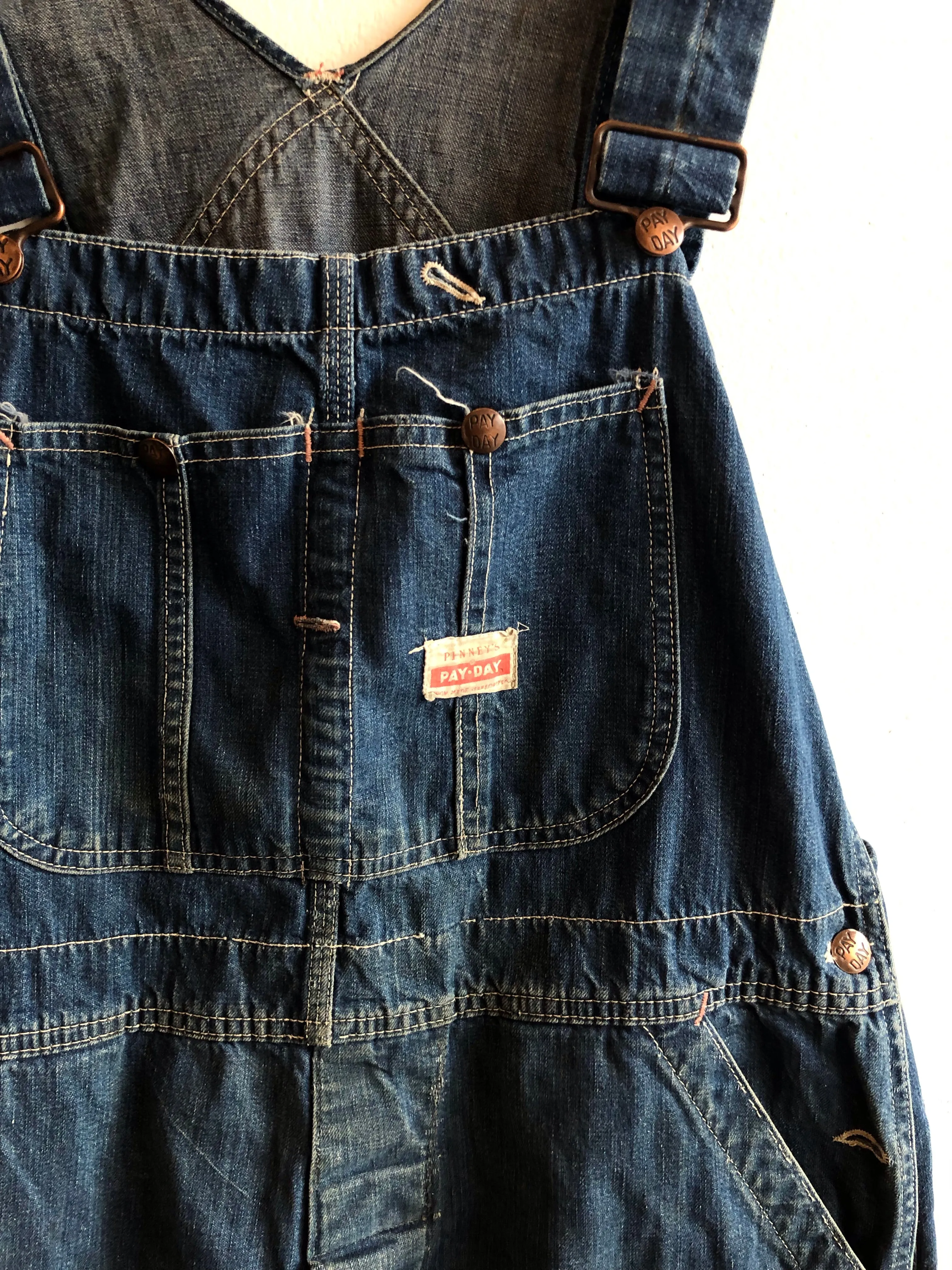 Vintage 1950s Payday Denim Overalls