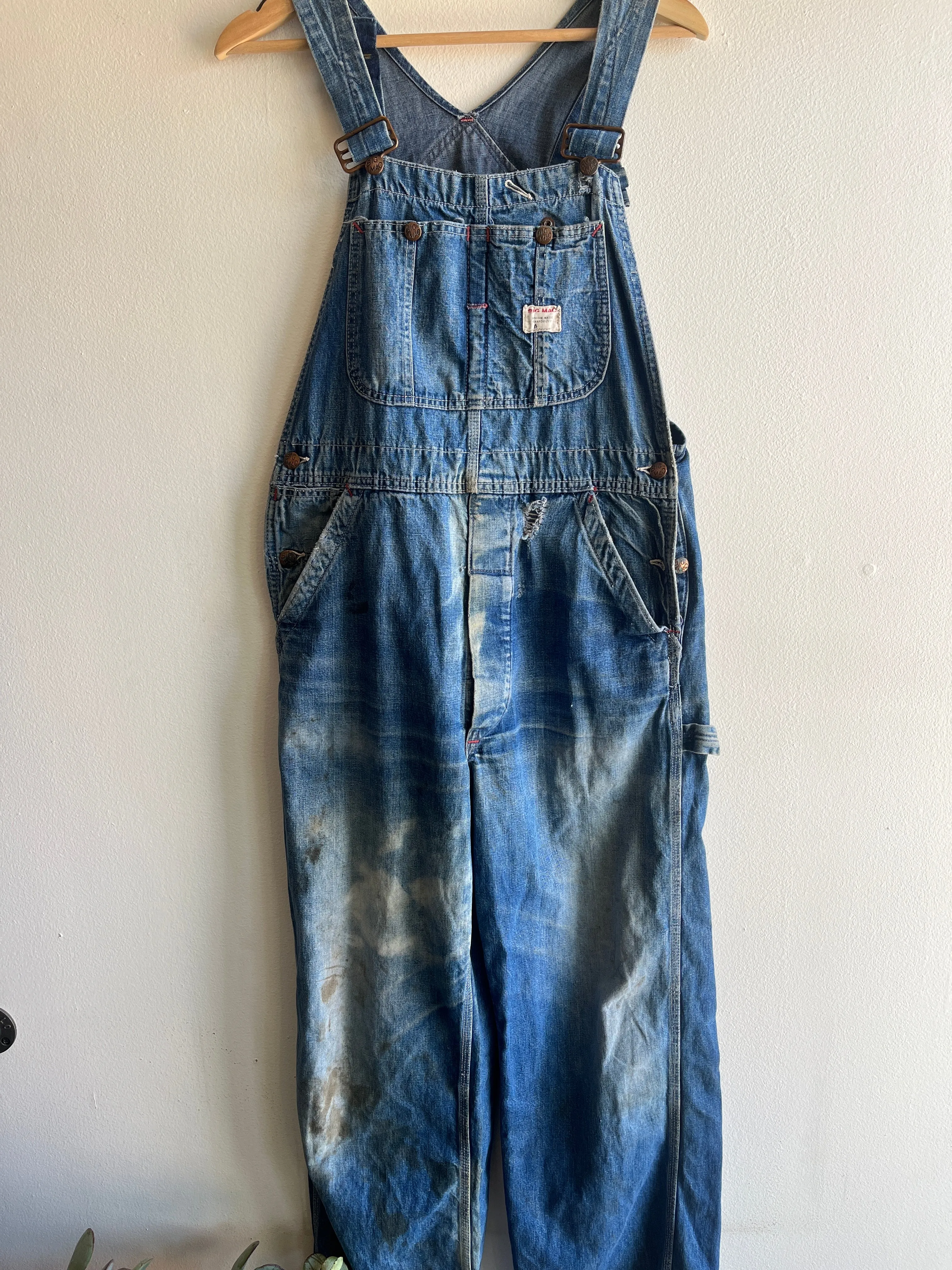 Vintage 1950s Penneys Big Mac Denim Overalls
