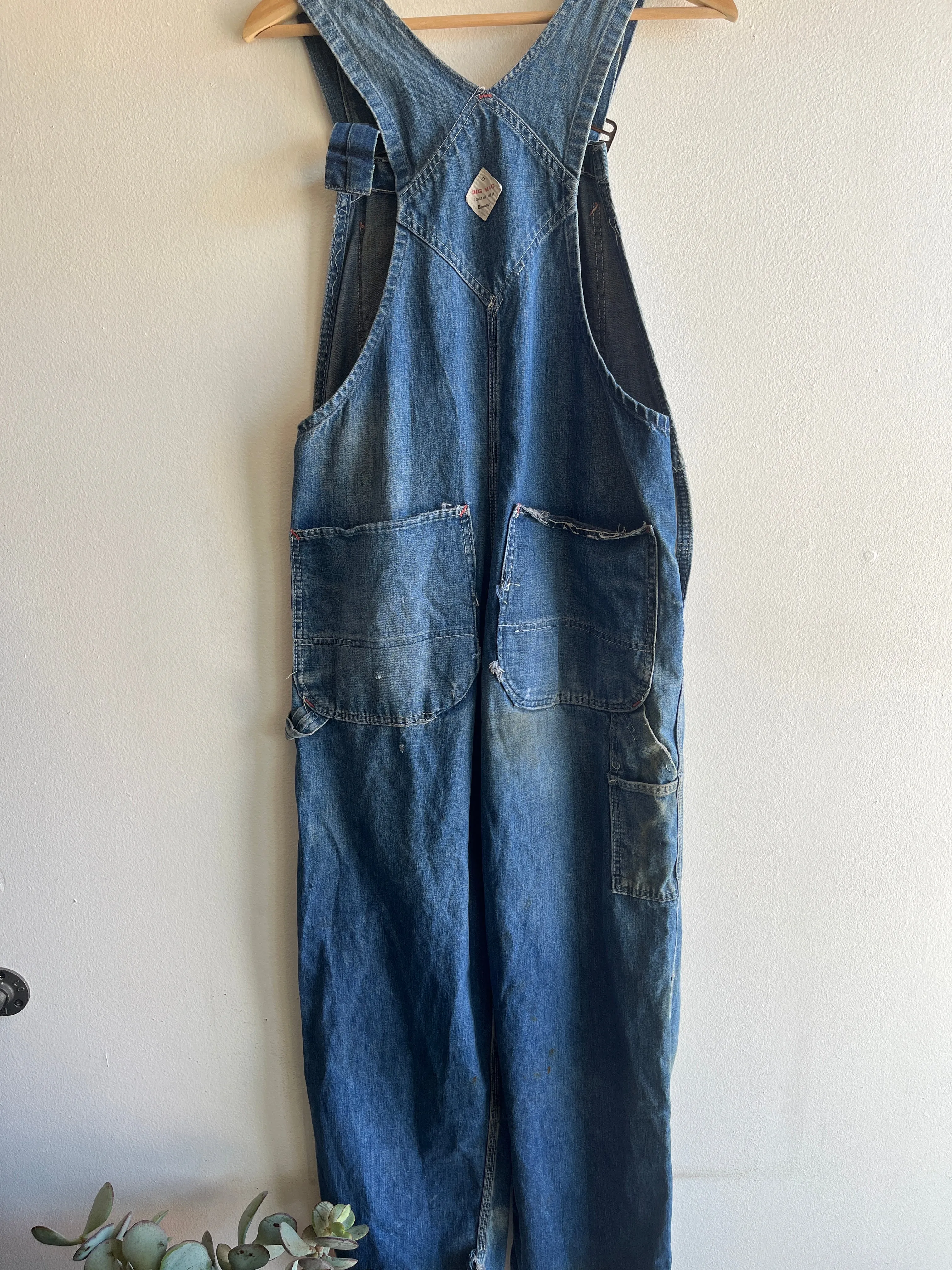 Vintage 1950s Penneys Big Mac Denim Overalls