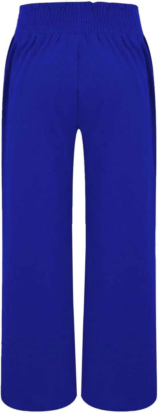 Womens Tall Dress Pants Wide Leg High Waist Summer Casual Boho Trousers Travel Vacation Long Work